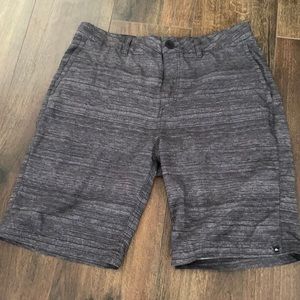 Quicksilver amphibian black and gray shorts